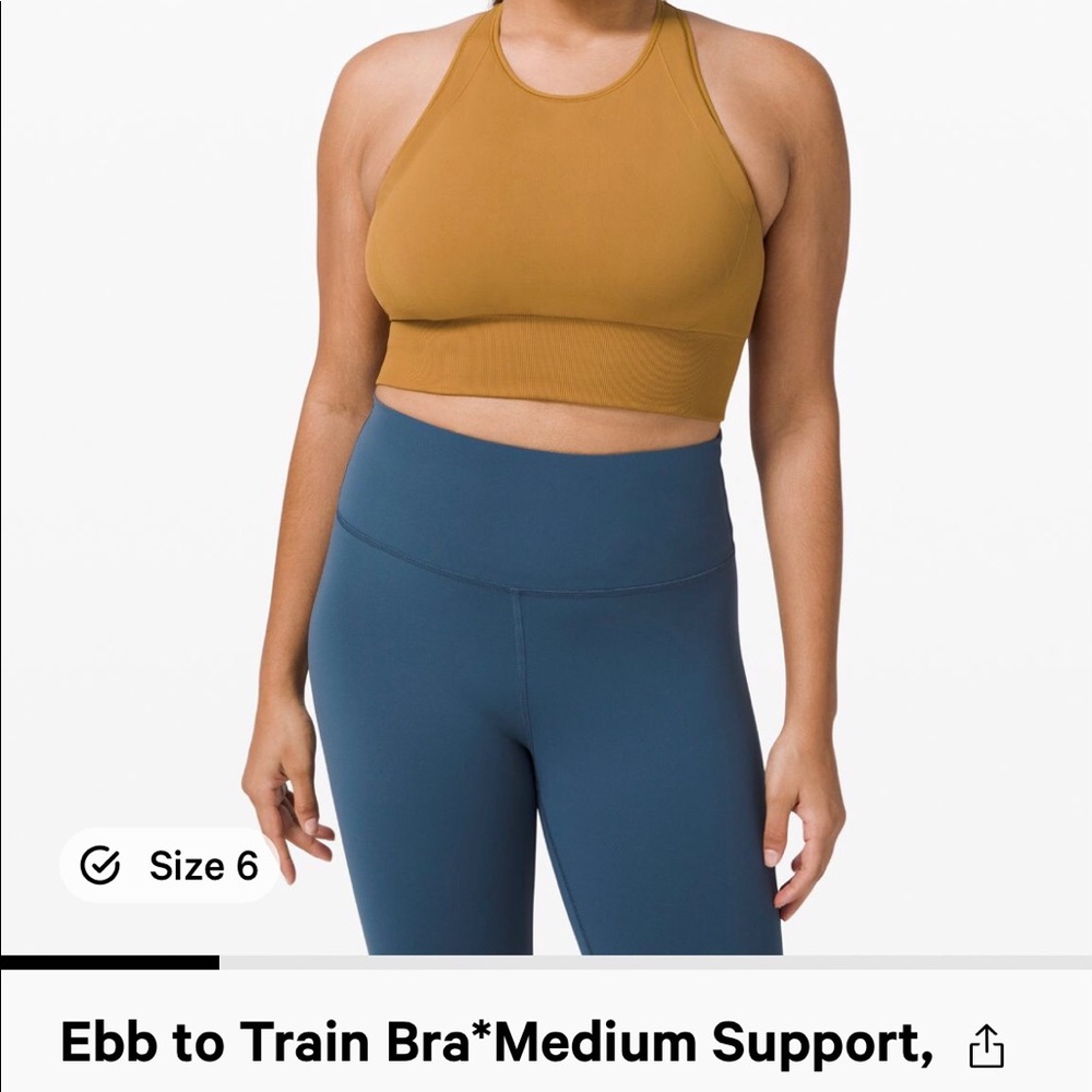 Lululemon Ebb to Train Bra size 6